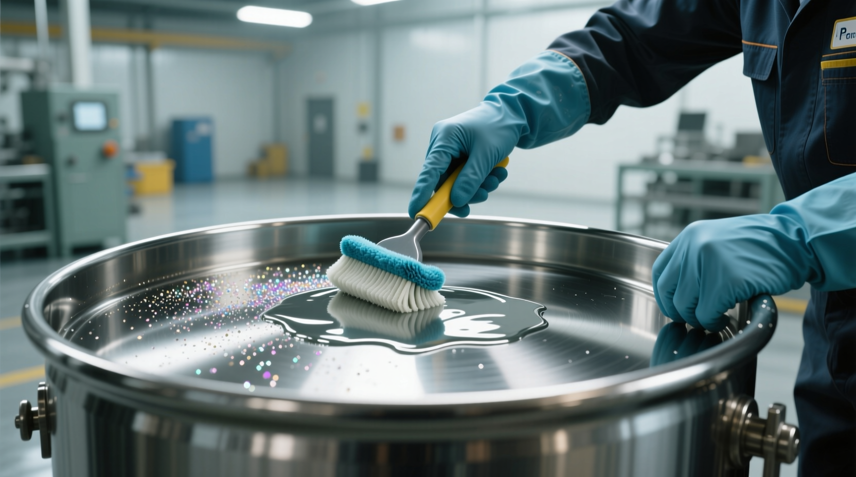 how to remove glitter fallout from washer drums