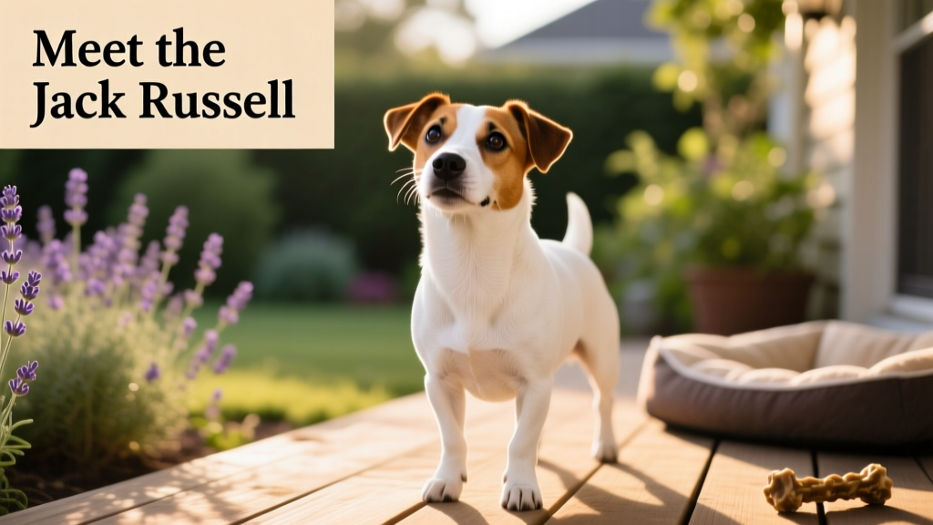 Jack Russell Terrier looking up
