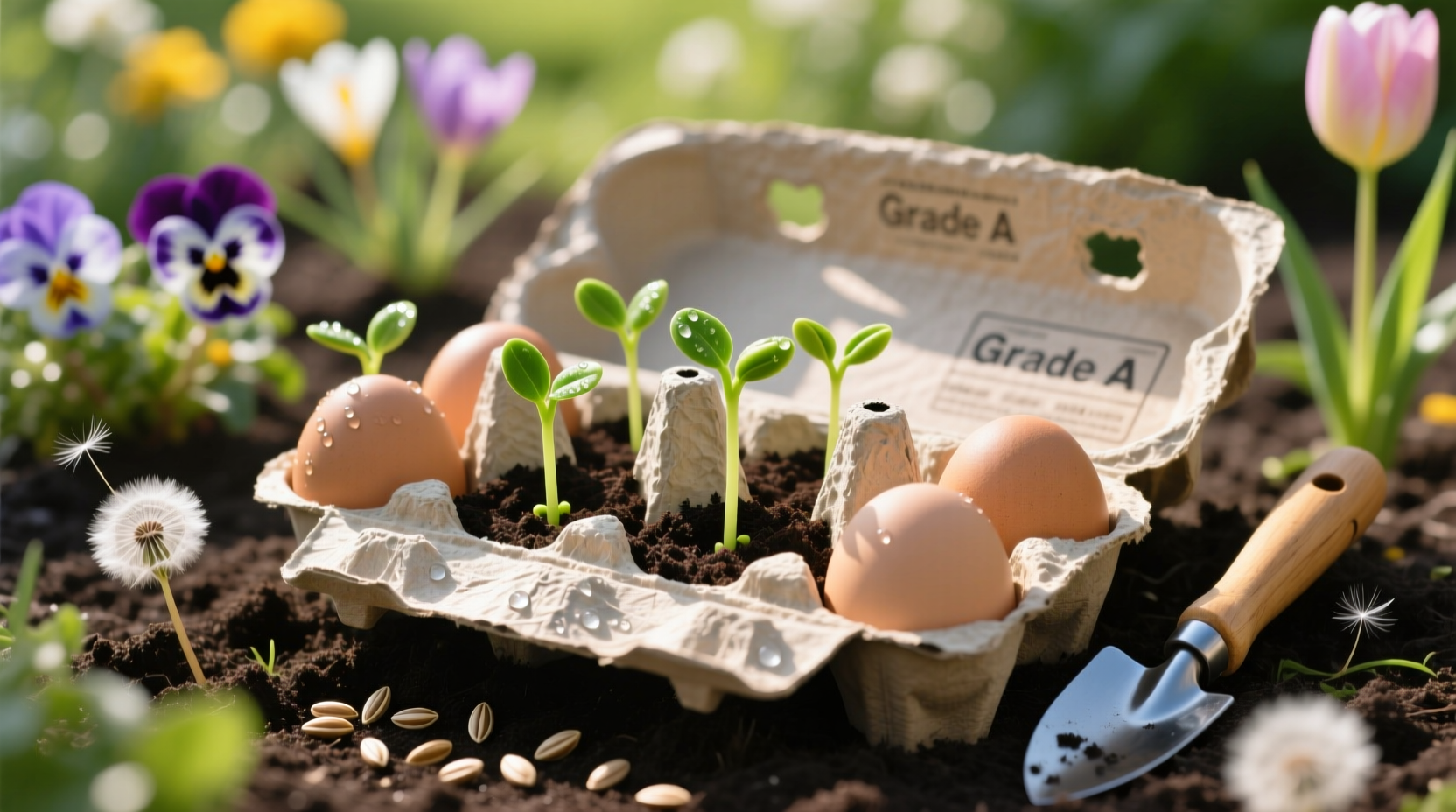 use an egg carton to jumpstart your garden this spring