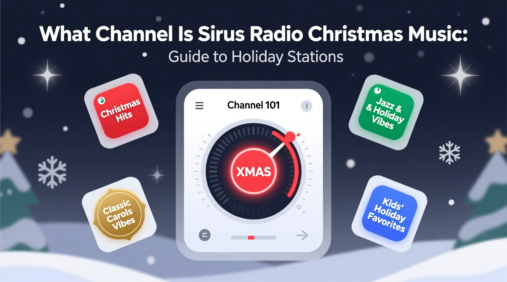 what channel is sirius radio christmas music