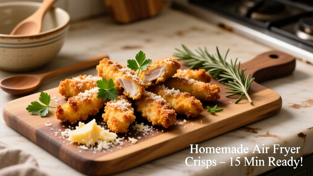 Parmesan Crusted Chicken Tenders in Air Fryer