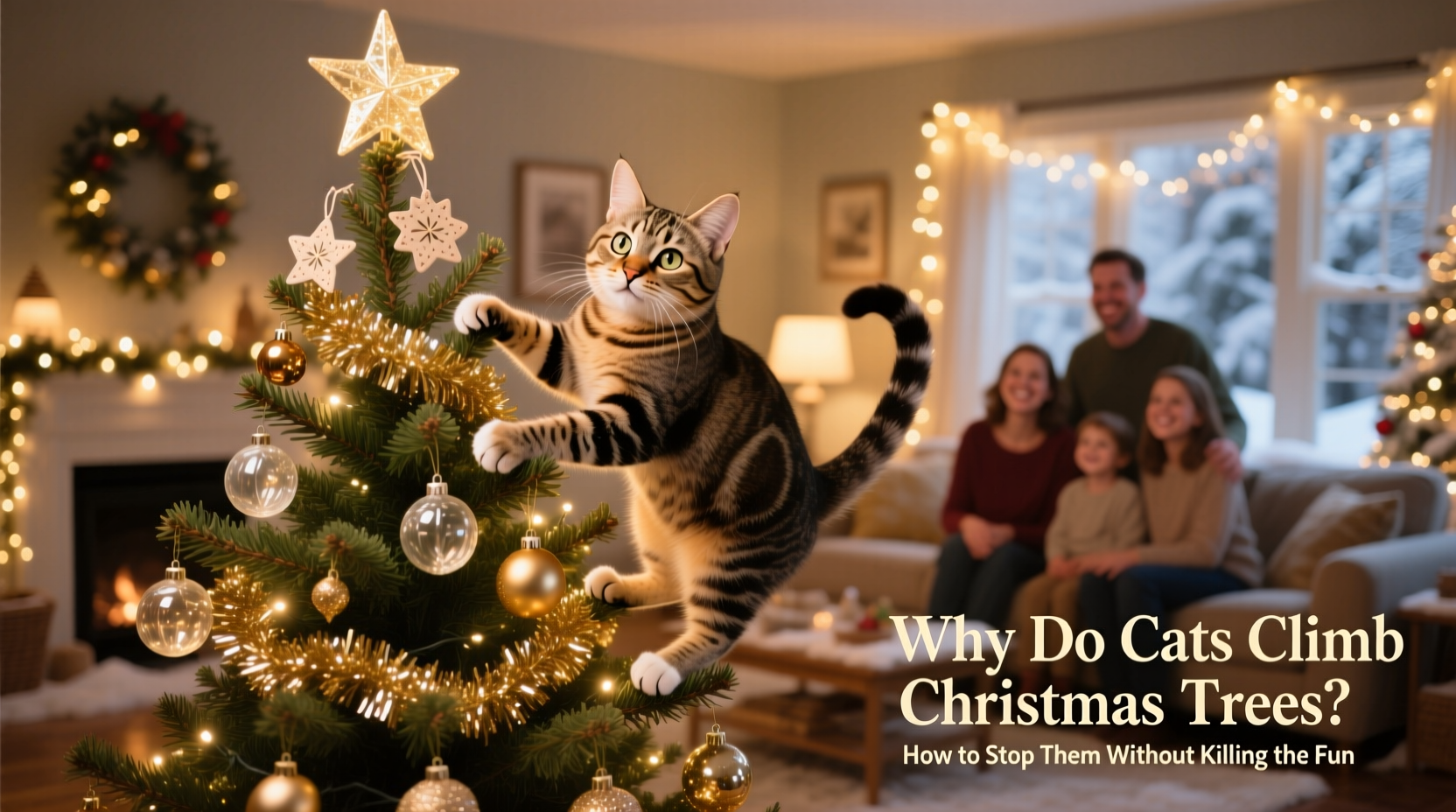 why do cats climb christmas trees and how to stop them without ruining fun