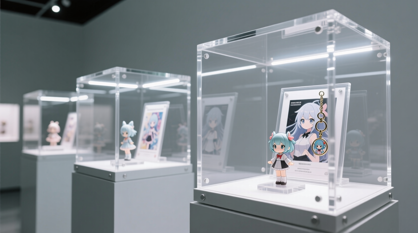 streak free acrylic cleaning for anime merch displays