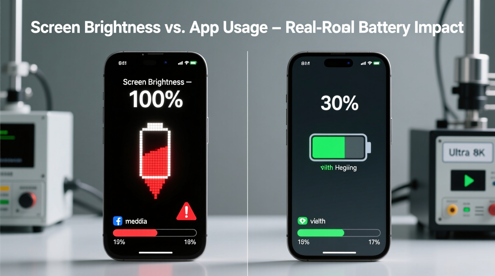 does screen brightness affect battery life more than apps real world testing results