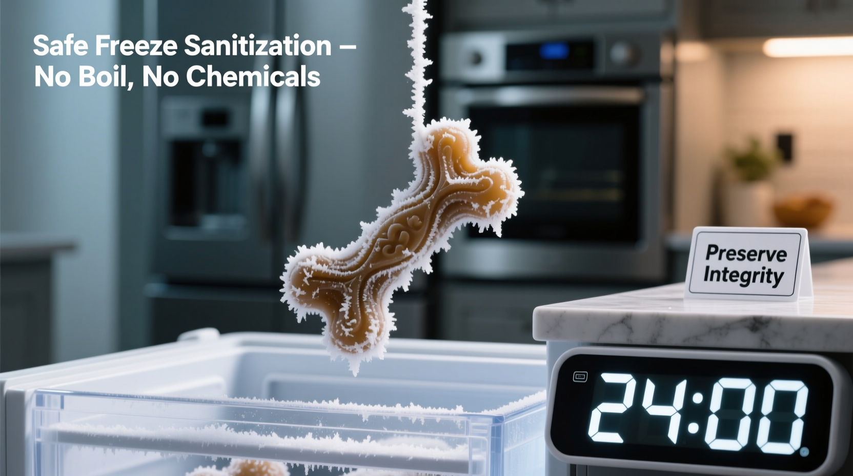sanitize chew toys by freezing eco friendly
