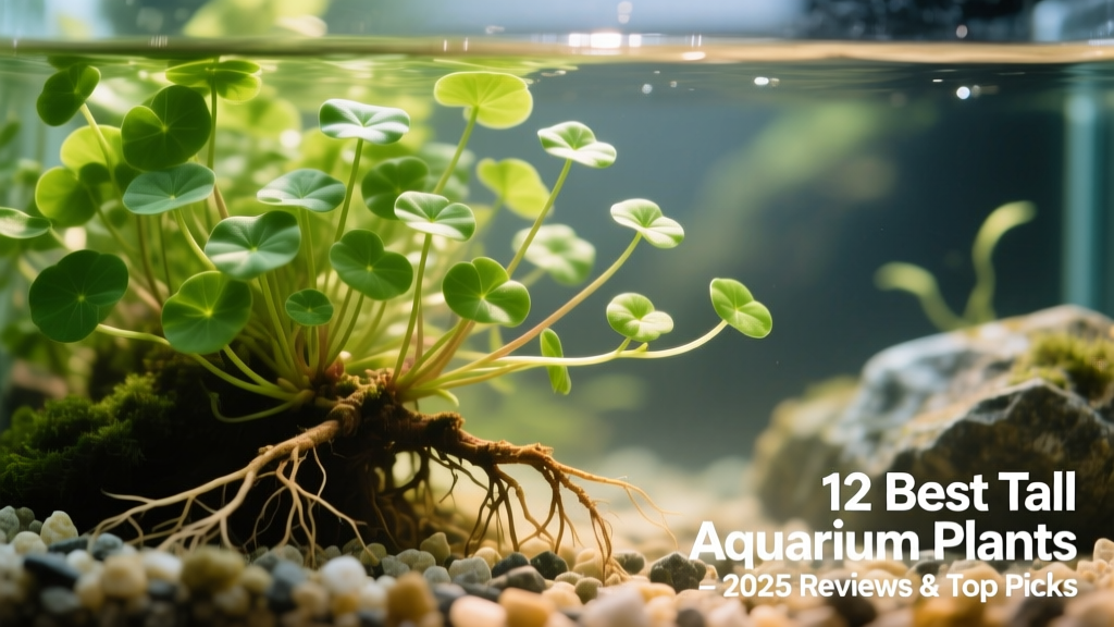 Close-up of healthy Creeping Primrose Willow stems showing vibrant green foliage and strong root development in aquarium substrate