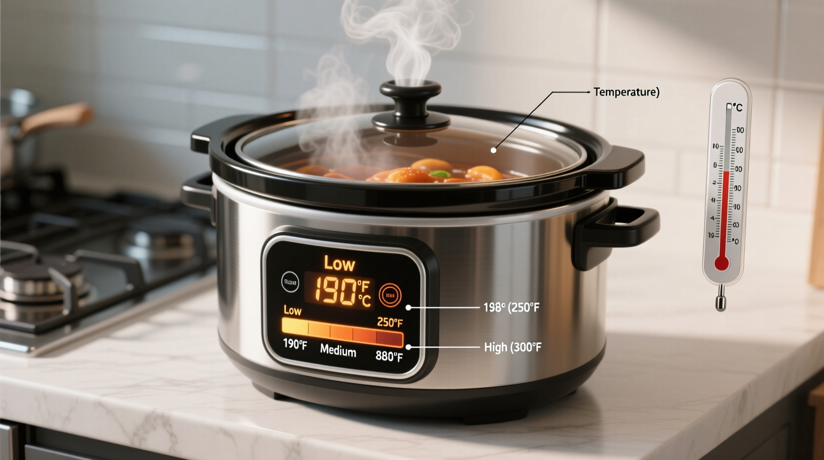 what temperature is low on a slow cooker