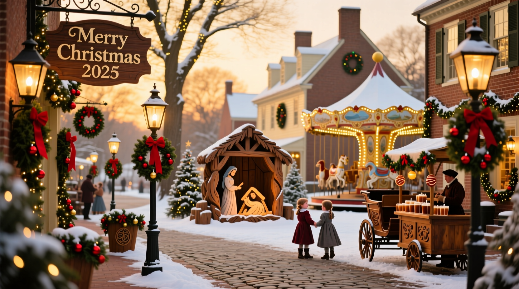 when is williamsburg decorated for christmas 2024