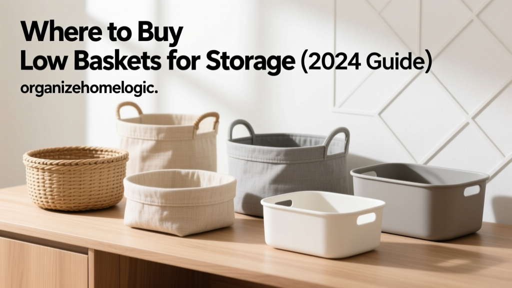 Where to Buy Low Baskets for Storage (2024 Guide)