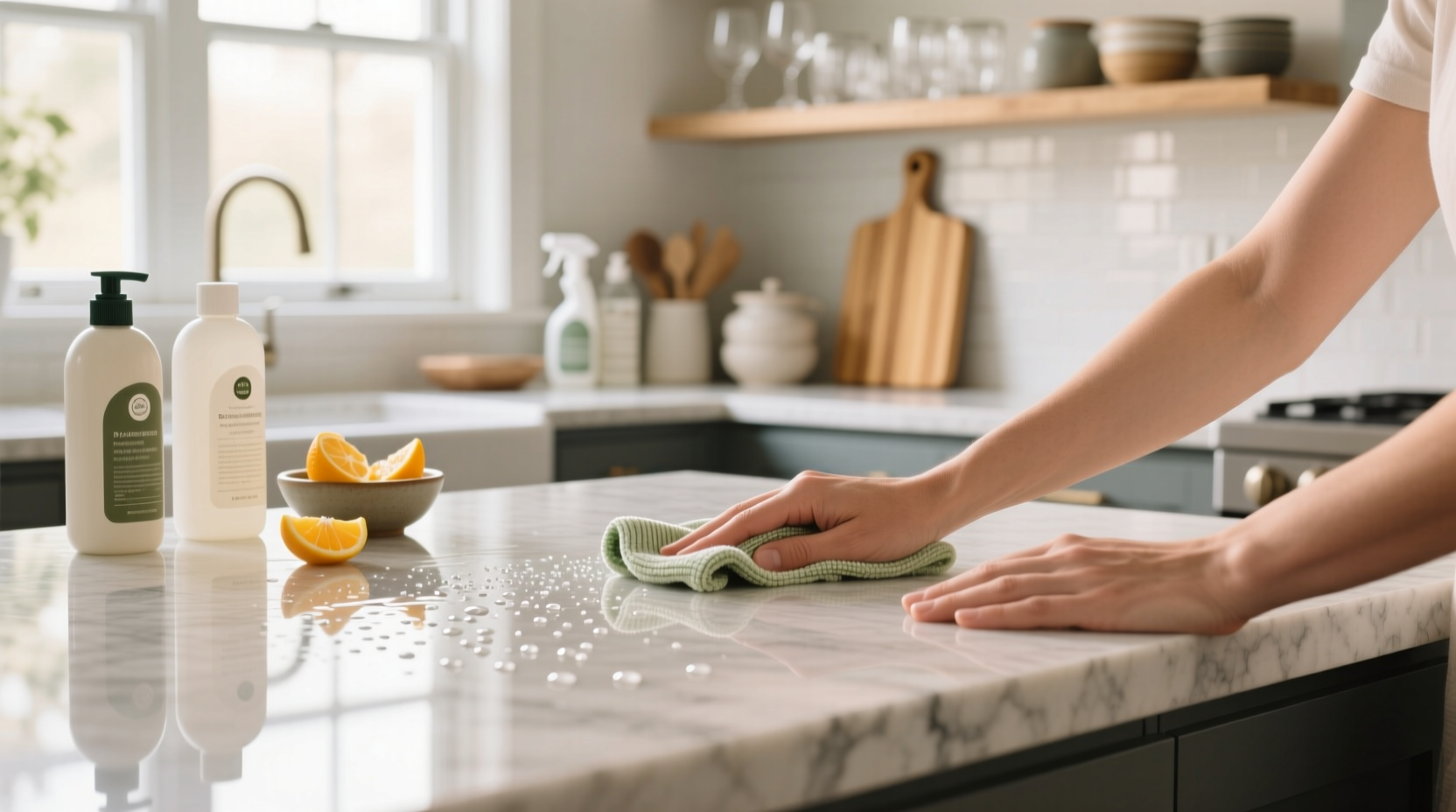 tricks for maintaining clean countertops longer