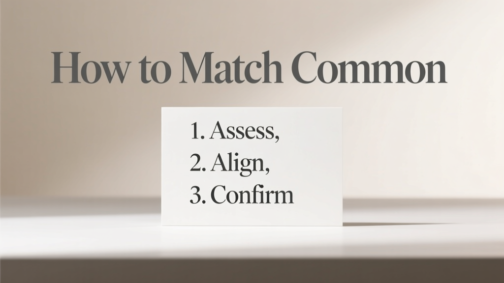 How To Match Common With Step: A Practical Guide for Designers and Developers