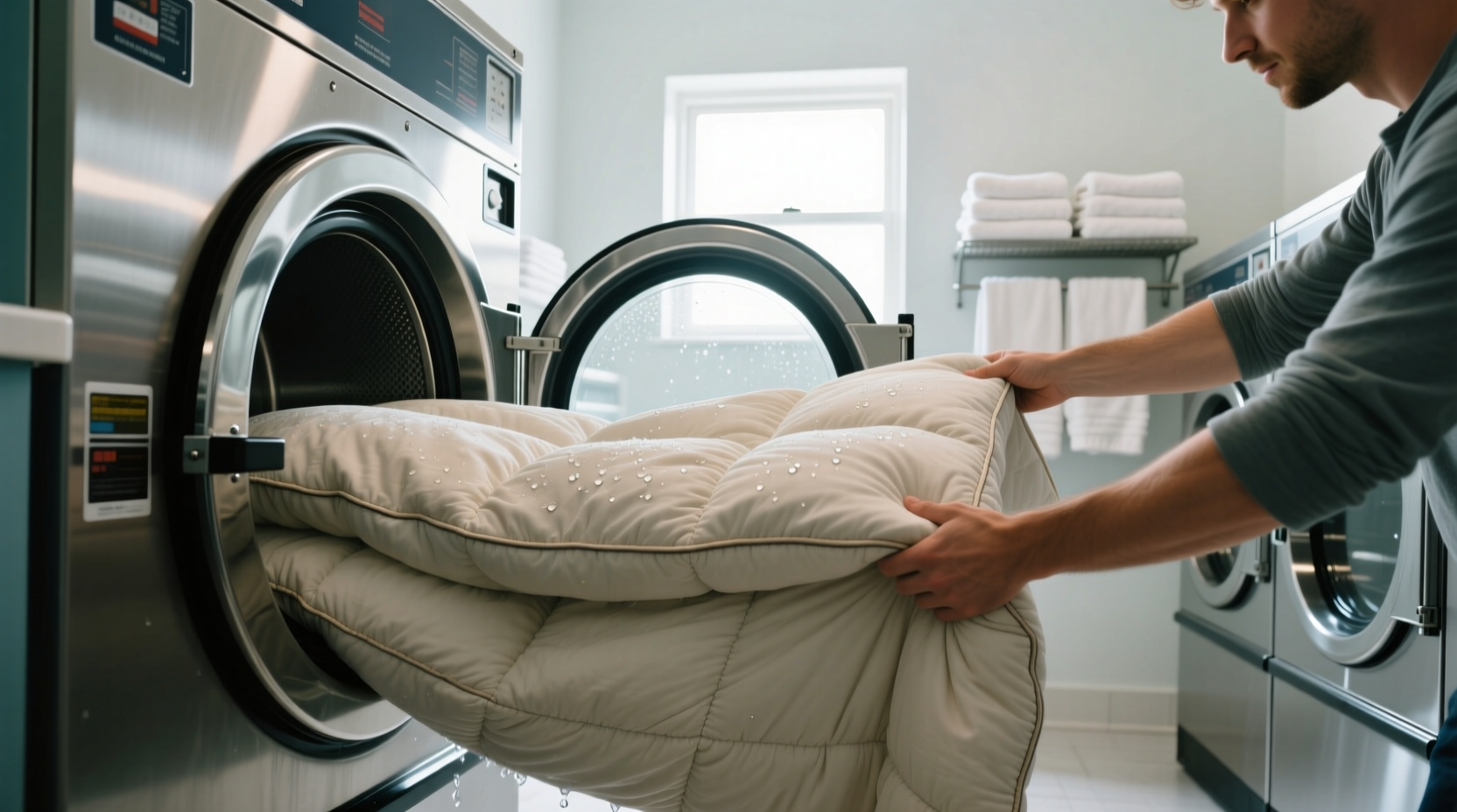 how to wash a heavy comforter