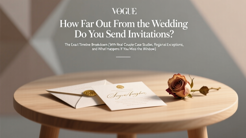 Wedding Invitation Timeline: When to Send in 2026