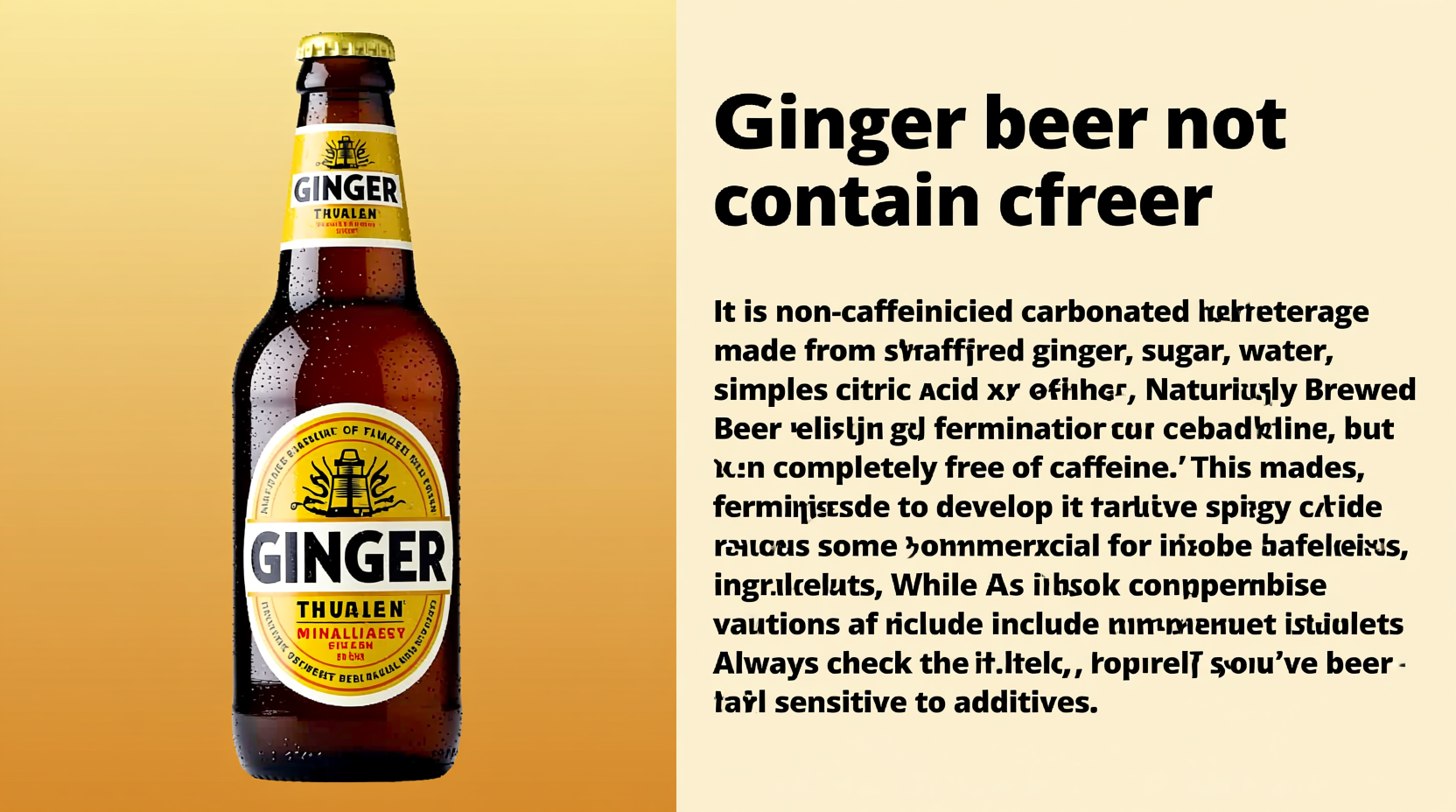 does ginger beer have caffeine