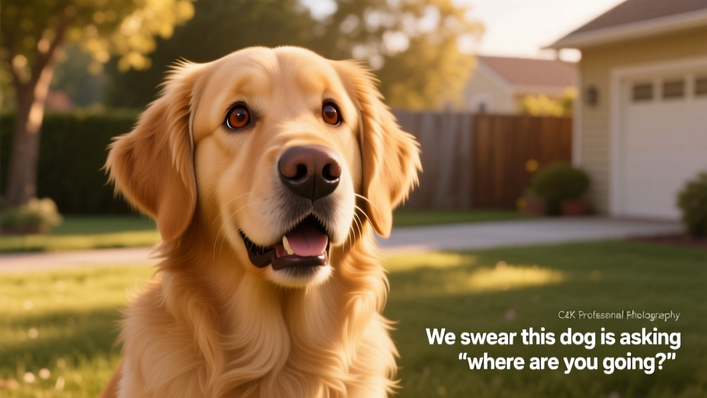 We Swear This Dog Is Asking 'Where Are You Going?' in Almost Perfect English