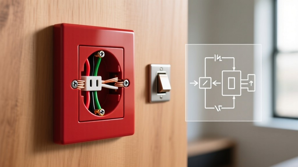 Red Electrical Outlet Guide: Switched & Standby Wiring