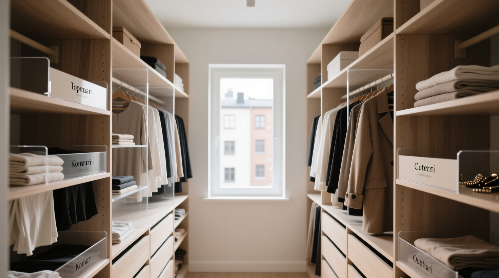 closet organization tips for work loungewear