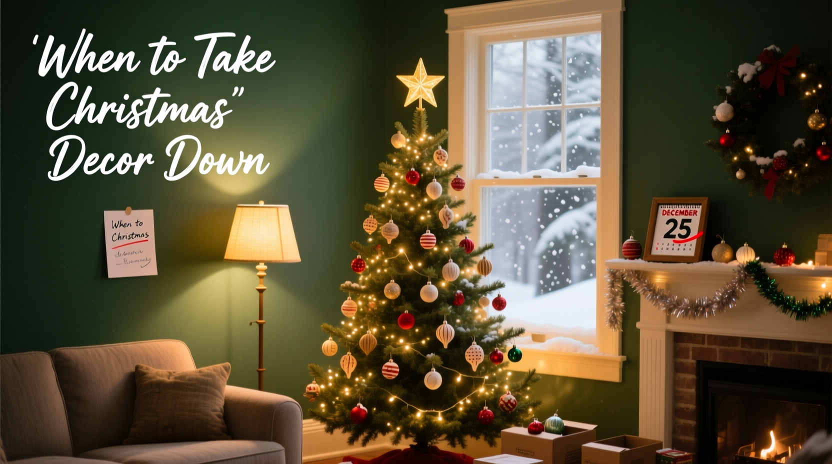 when to take christmas decor down