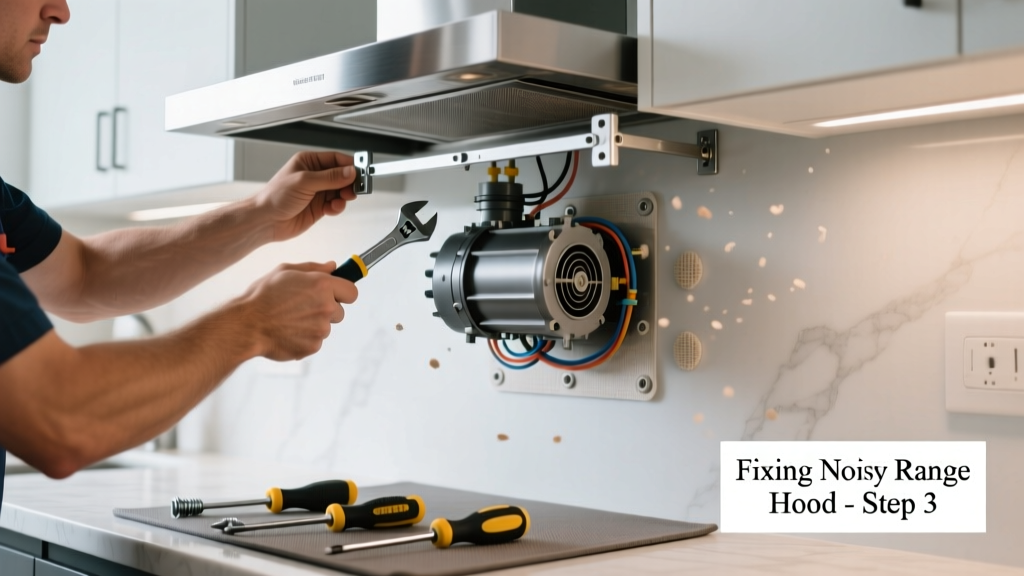 Fixing a Noisy Range Hood in the Kitchen