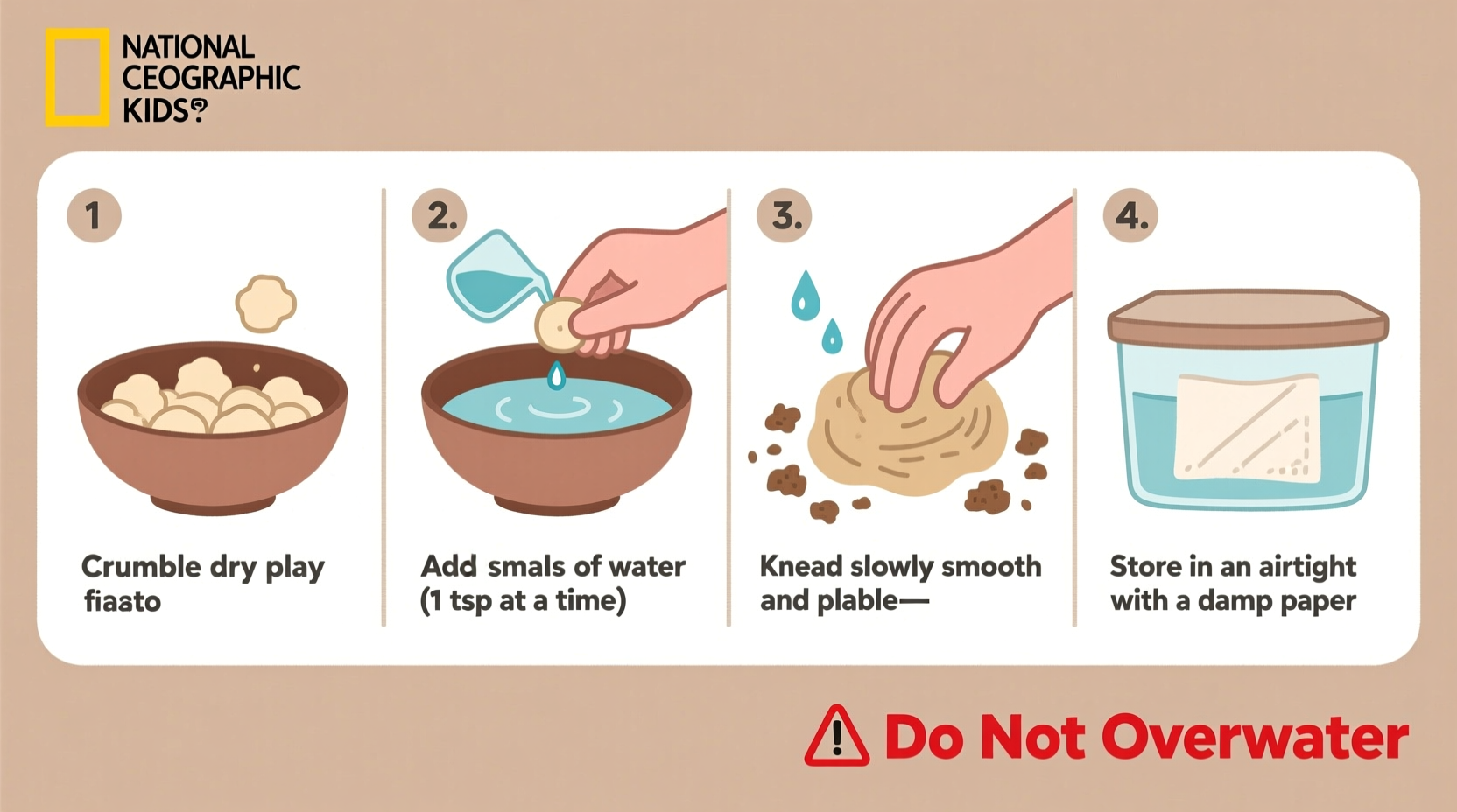 how to revive dry play dough without turning it into a sticky mess