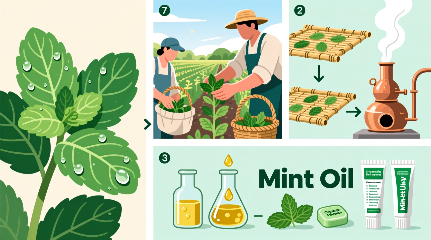 5 Steps: How Mint Is Made | TheHomeSprouts