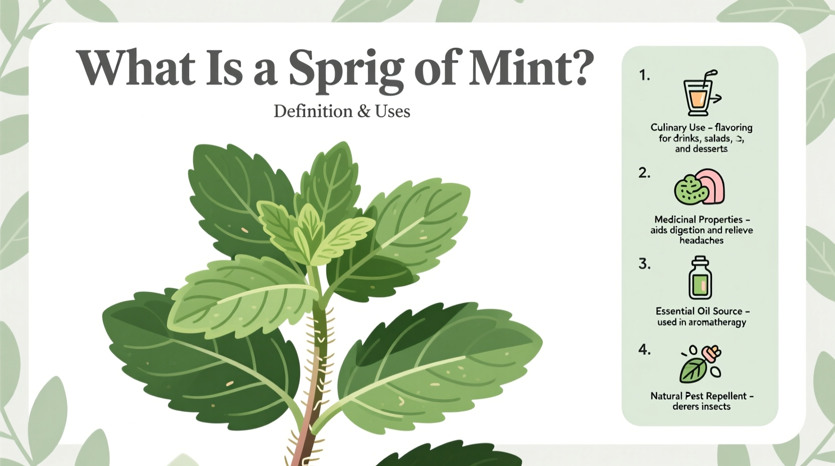 7 Mint Sprig Uses You Never Knew | TheHomeSprouts