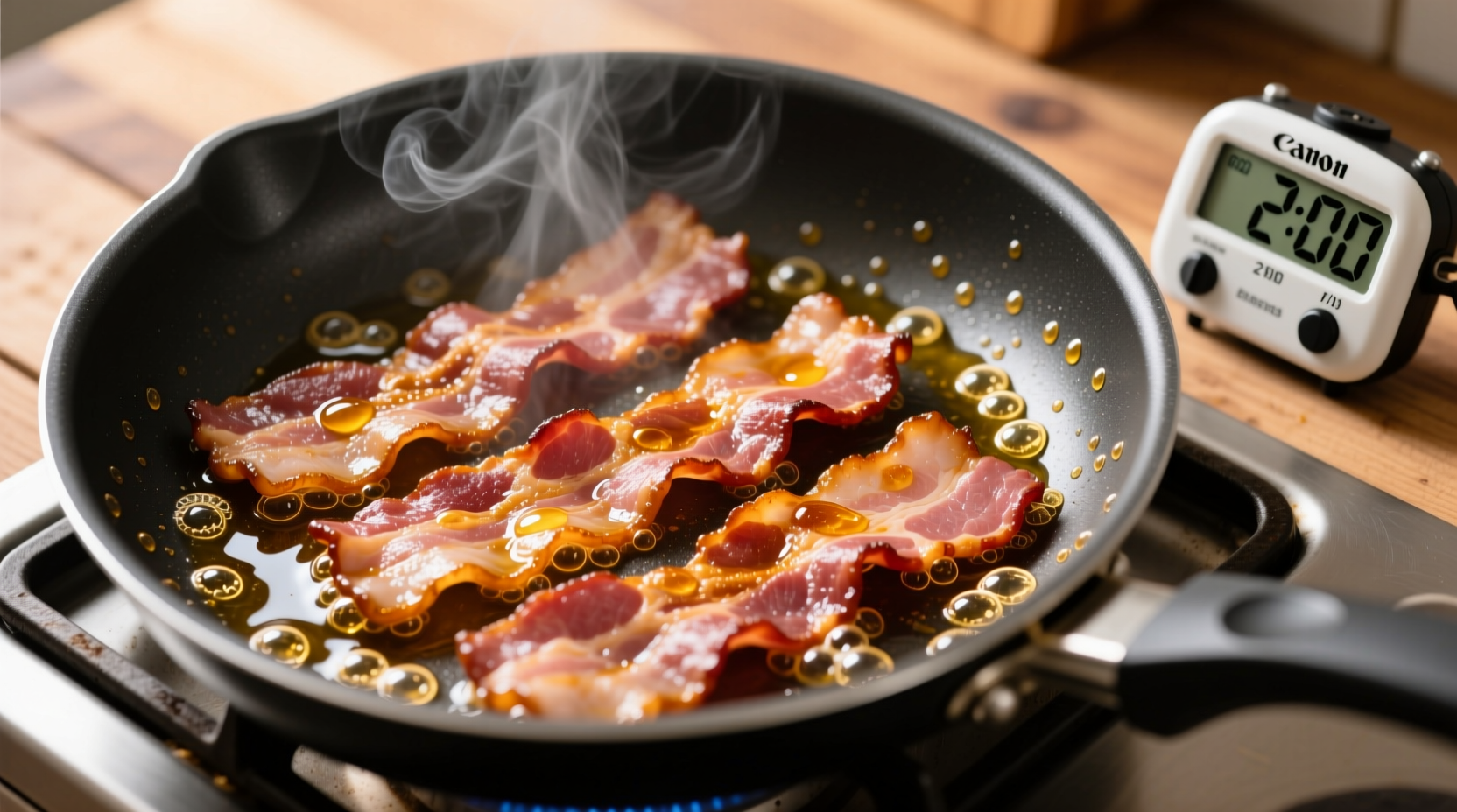 how long does it take to cook bacon