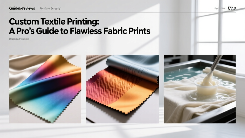 Custom Textile Printing: A Pro’s Guide to Flawless Fabric Prints