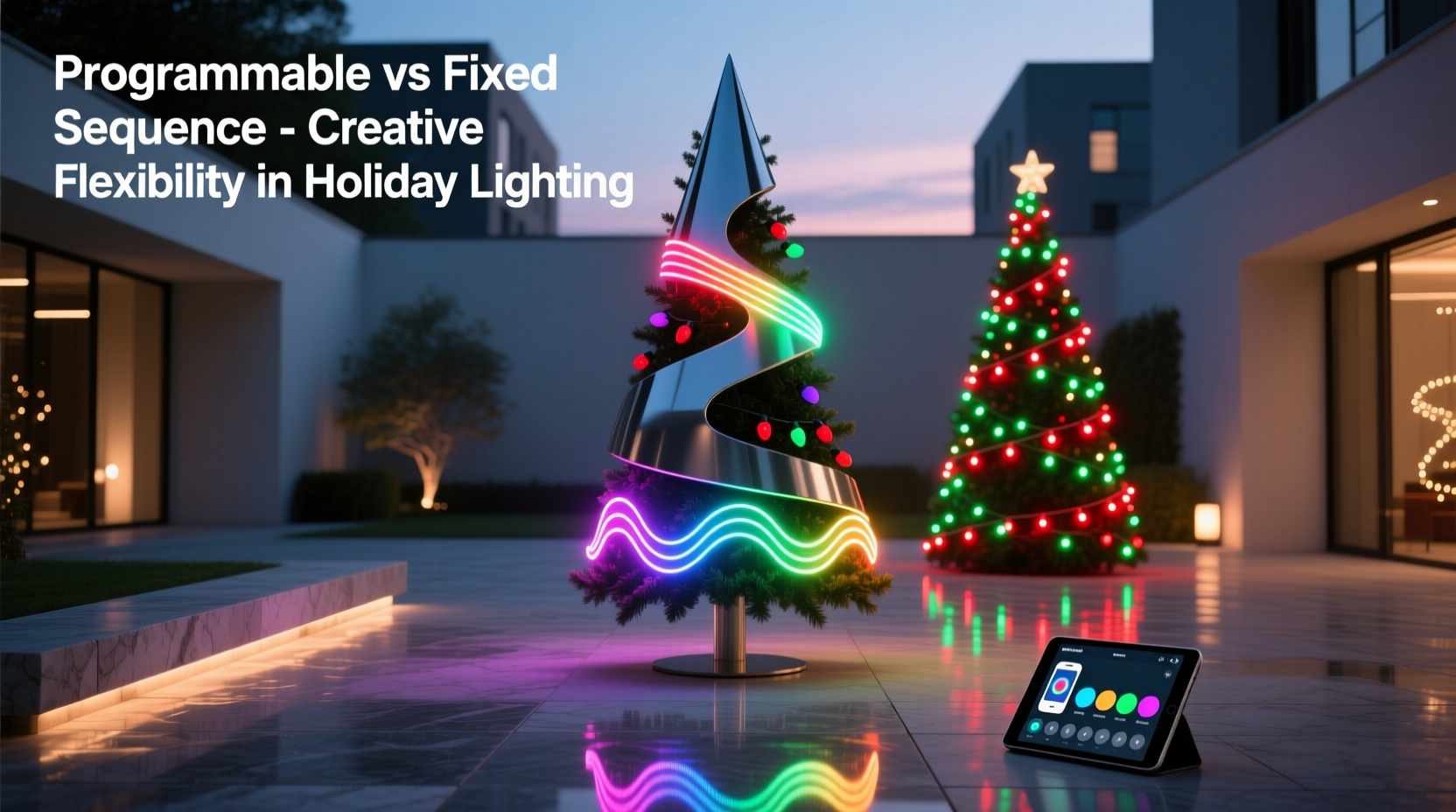 programmable vs fixed sequence christmas light patterns creative flexibility