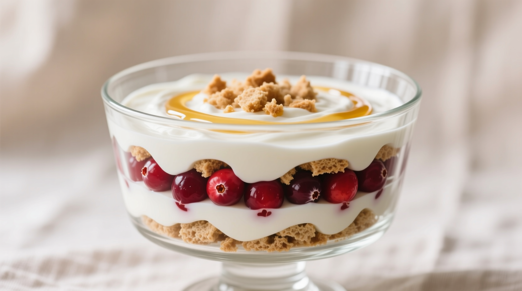 gluten free 4 ingredient cranberry trifle recipe