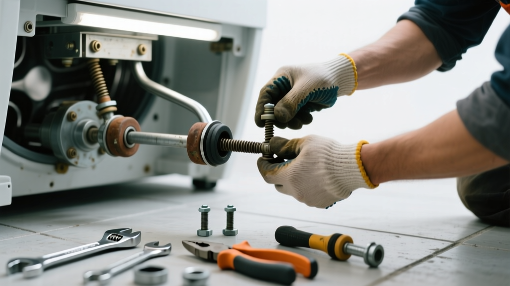 Washer Shaking? Replace Damaged Suspension Rods or Snubbers