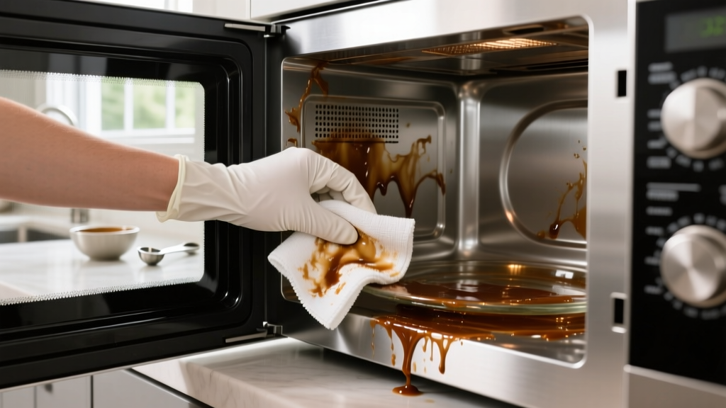 Tested: How to Get Cooking Spray Out of Microwave Fast