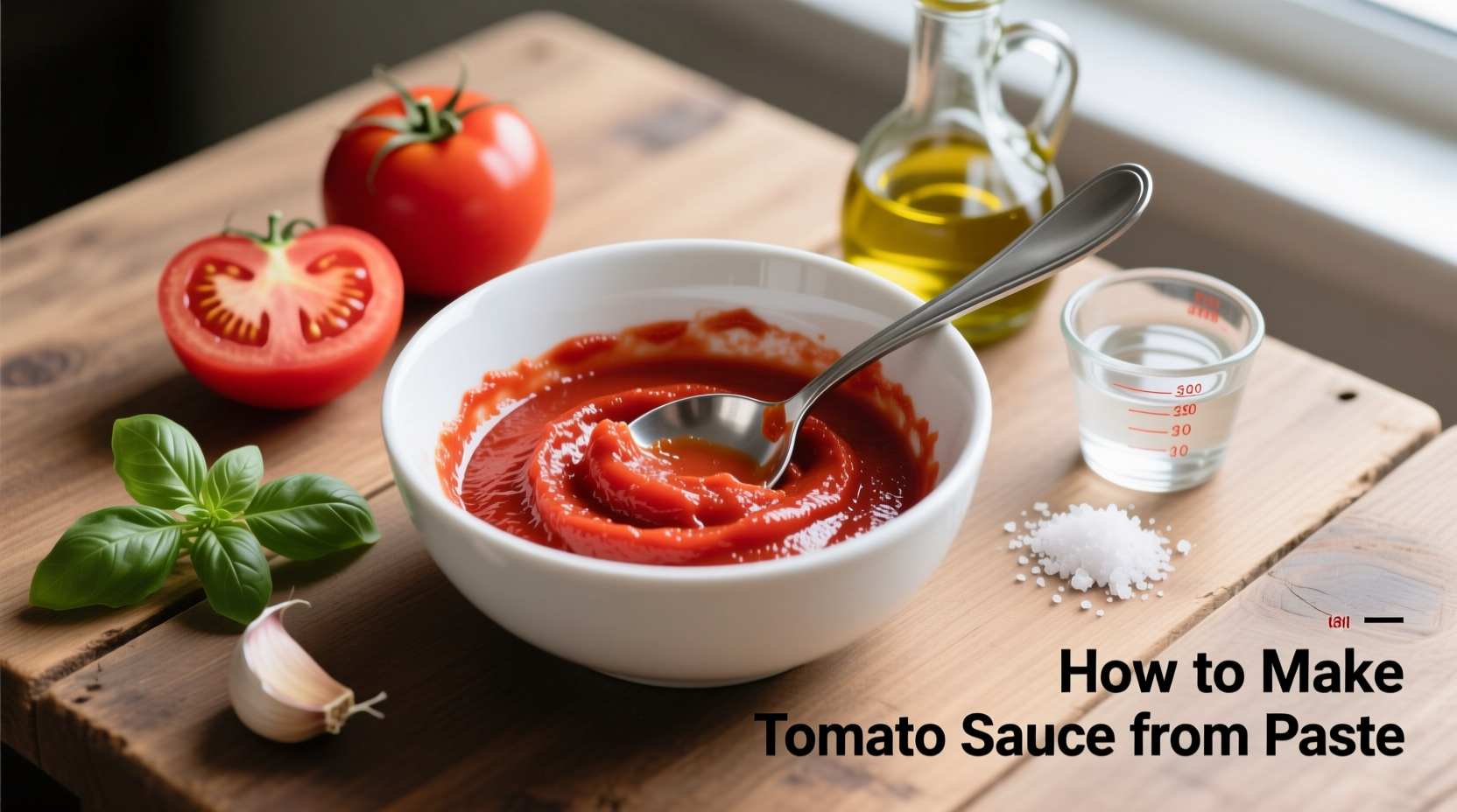 Make Tomato Sauce from Paste: 4-Ingredient 15-Minute Method