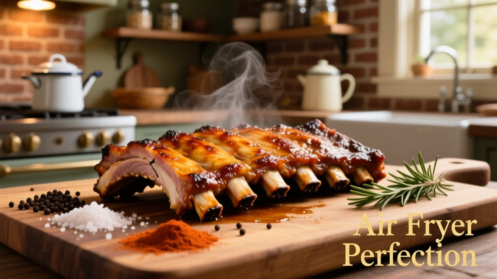 Crispy Bone-In Country Style Ribs in Air Fryer