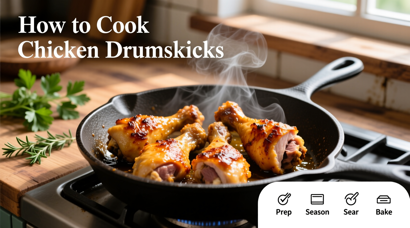 how do i cook chicken drumsticks