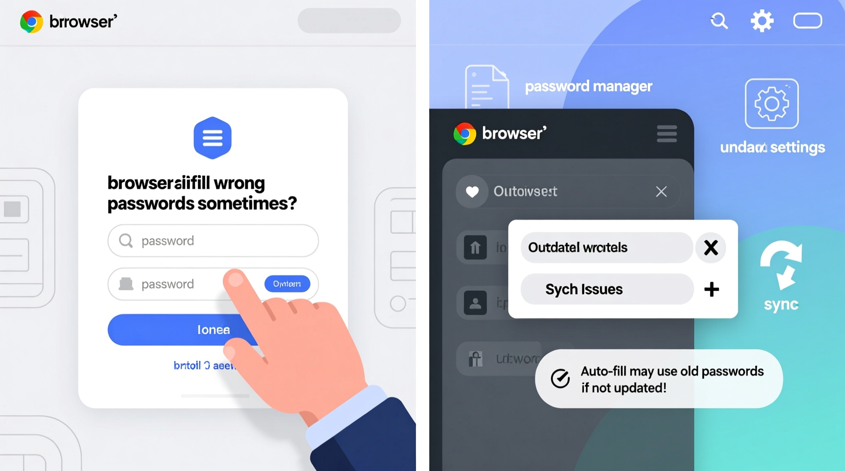 why does my browser autofill wrong passwords sometimes