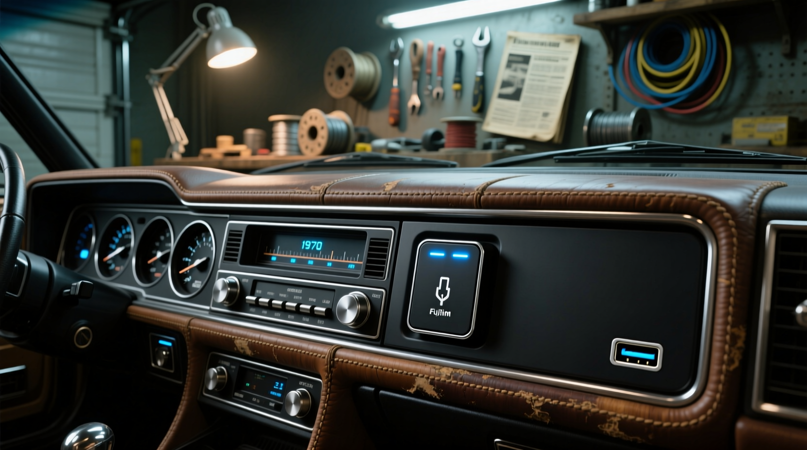 easily add an auxiliary port to an old car stereo for a