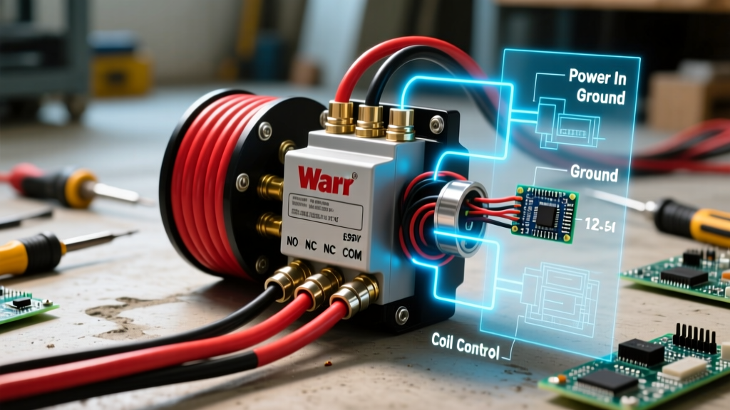 Complete Wiring Diagram for Warn Winch: 12V Contactor Setup