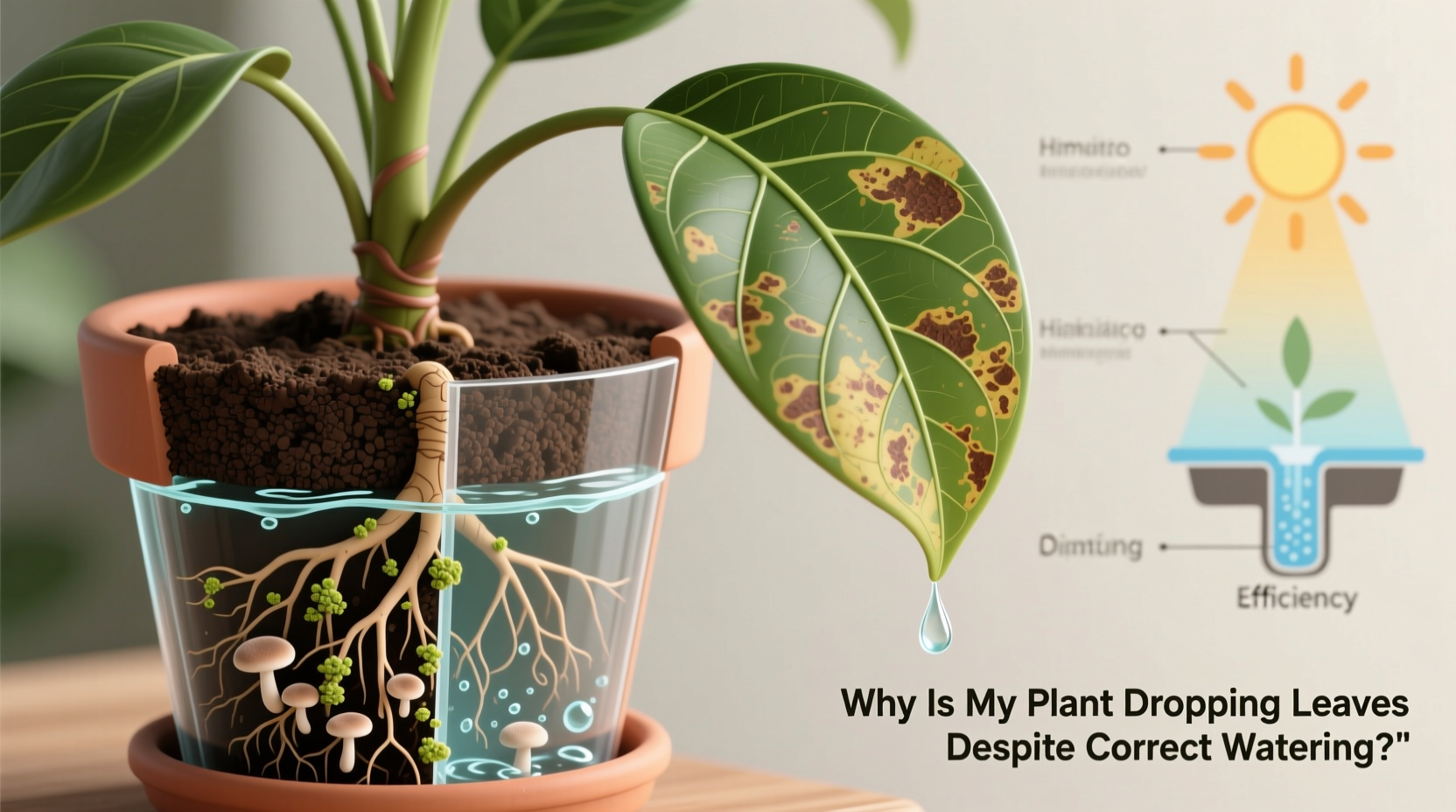 why is my plant dropping leaves despite watering it correctly