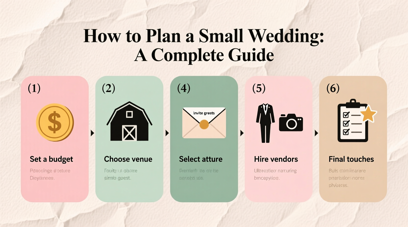 how to plan a small wedding