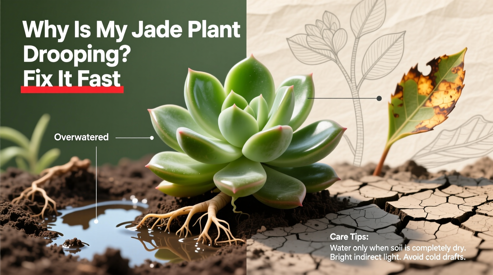 5 Reasons Your Jade Plant Droops | TheHomeSprouts