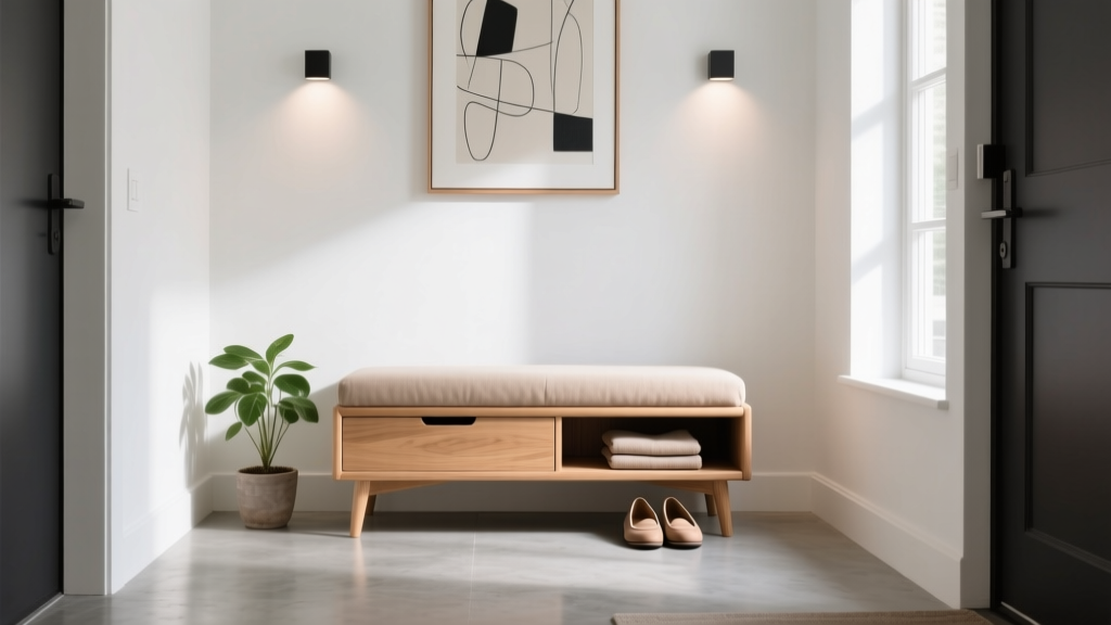 Small Entryway Bench with Cushion & Storage: Where to Buy