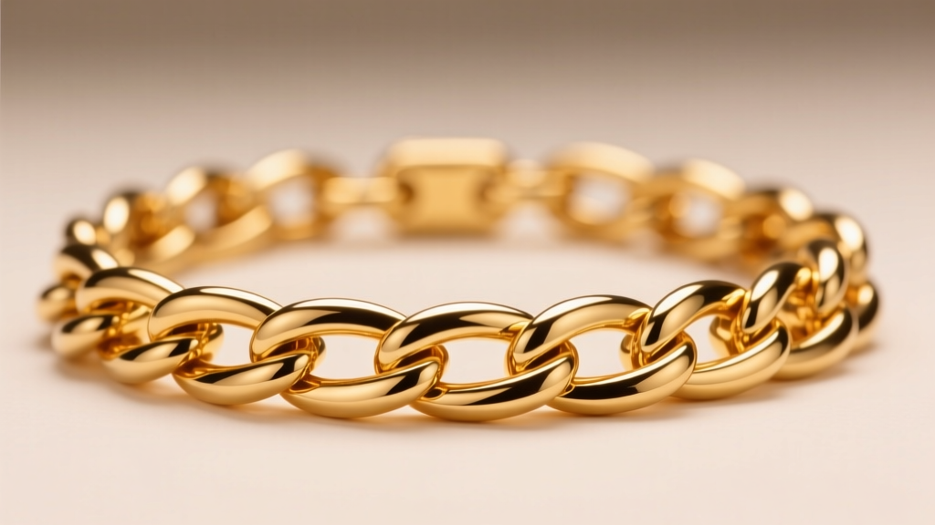 Close-up of a pristine high-polish 18k gold snake chain reflecting soft light, showing a flawless mirror-like liquid gold finish