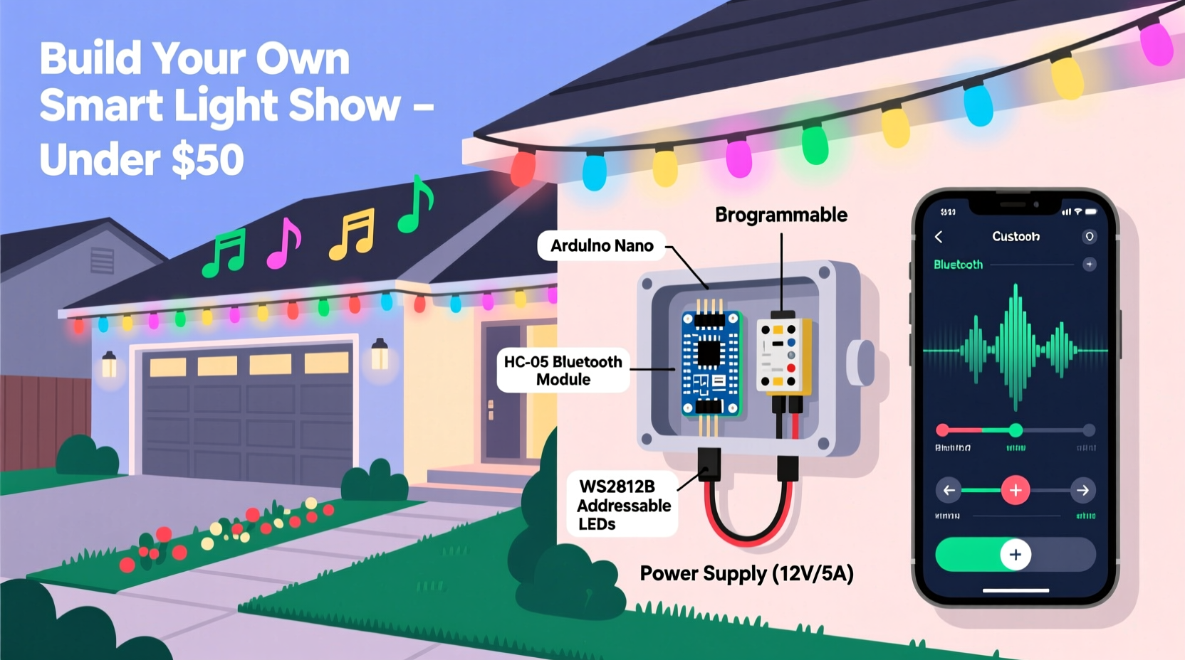 How To Make Your Own Programmable Christmas Light Show With Affordable Tech