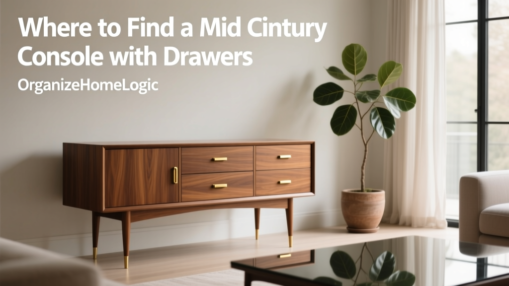 Where to Find a Mid Century Console Table with Drawers