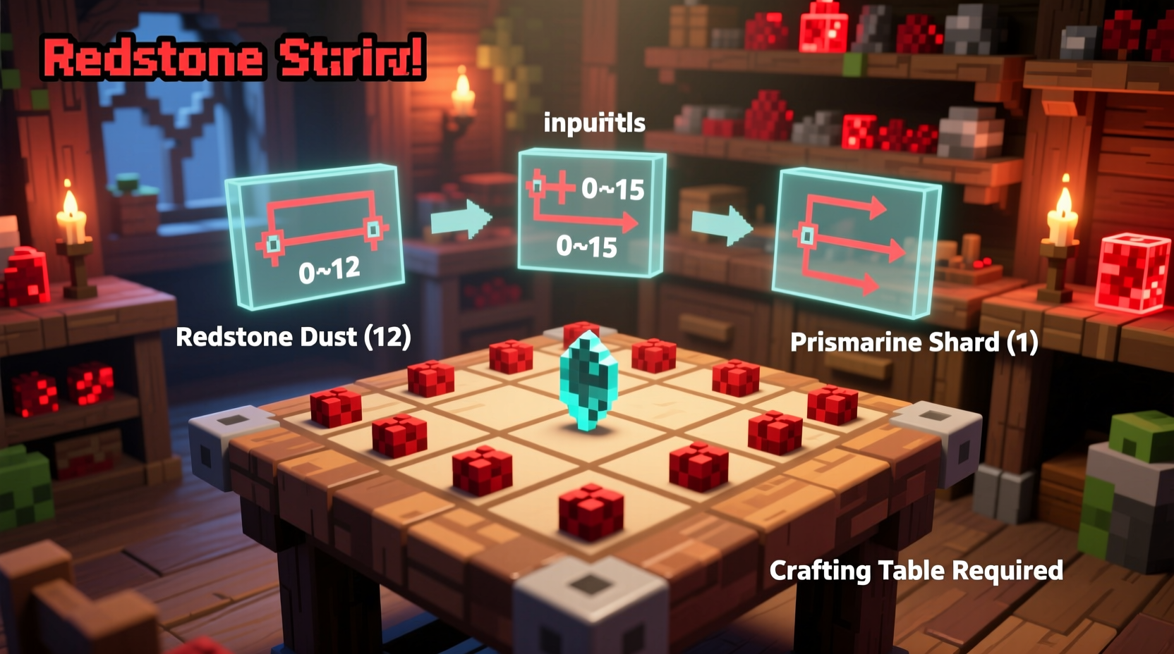 how to craft a comparator in minecraft