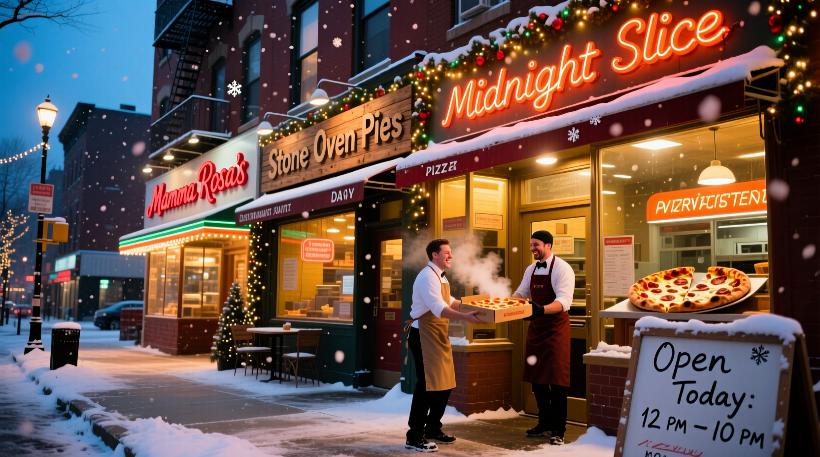 what pizza places are open on christmas day