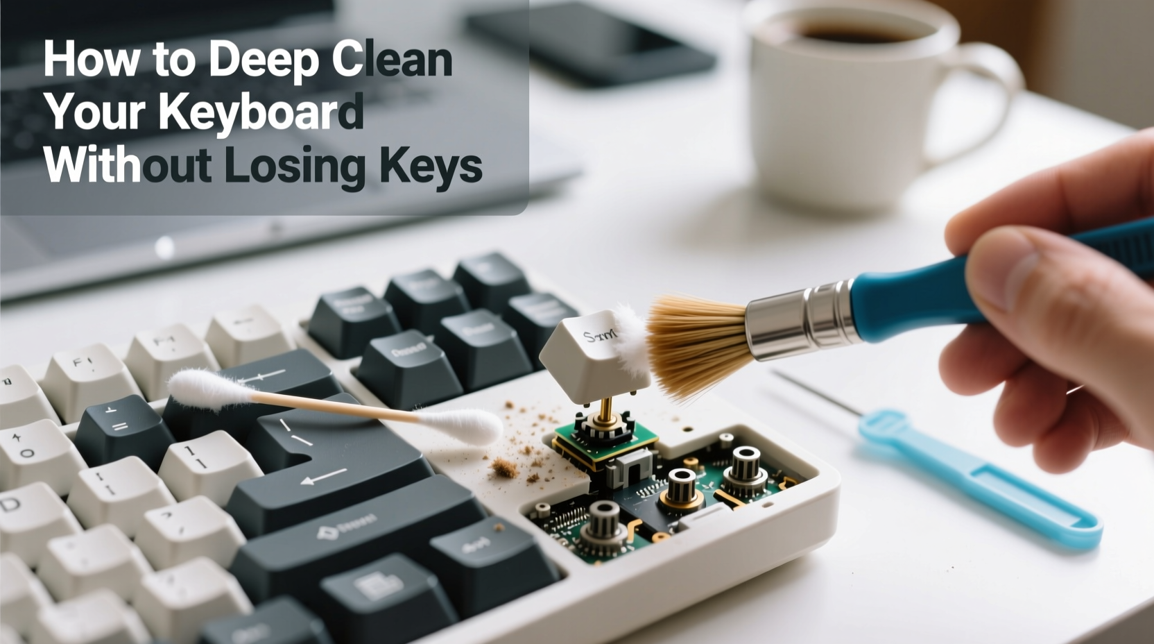 how to deep clean your keyboard without losing keys
