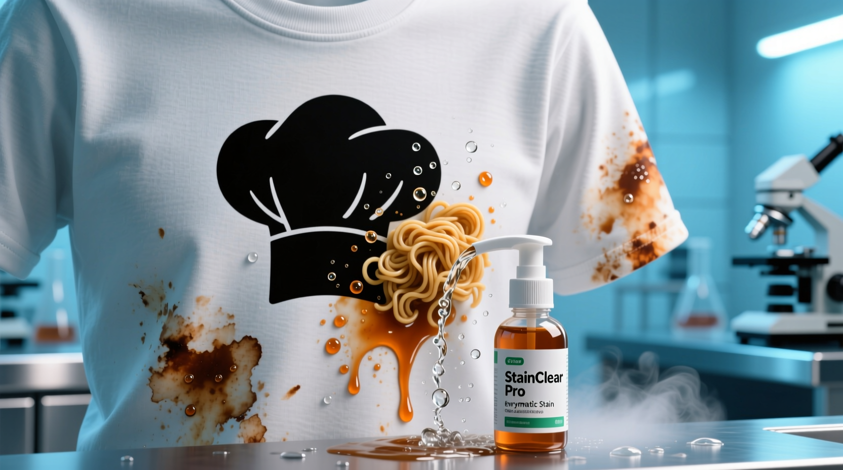 how to remove ramen broth stains without fading prints