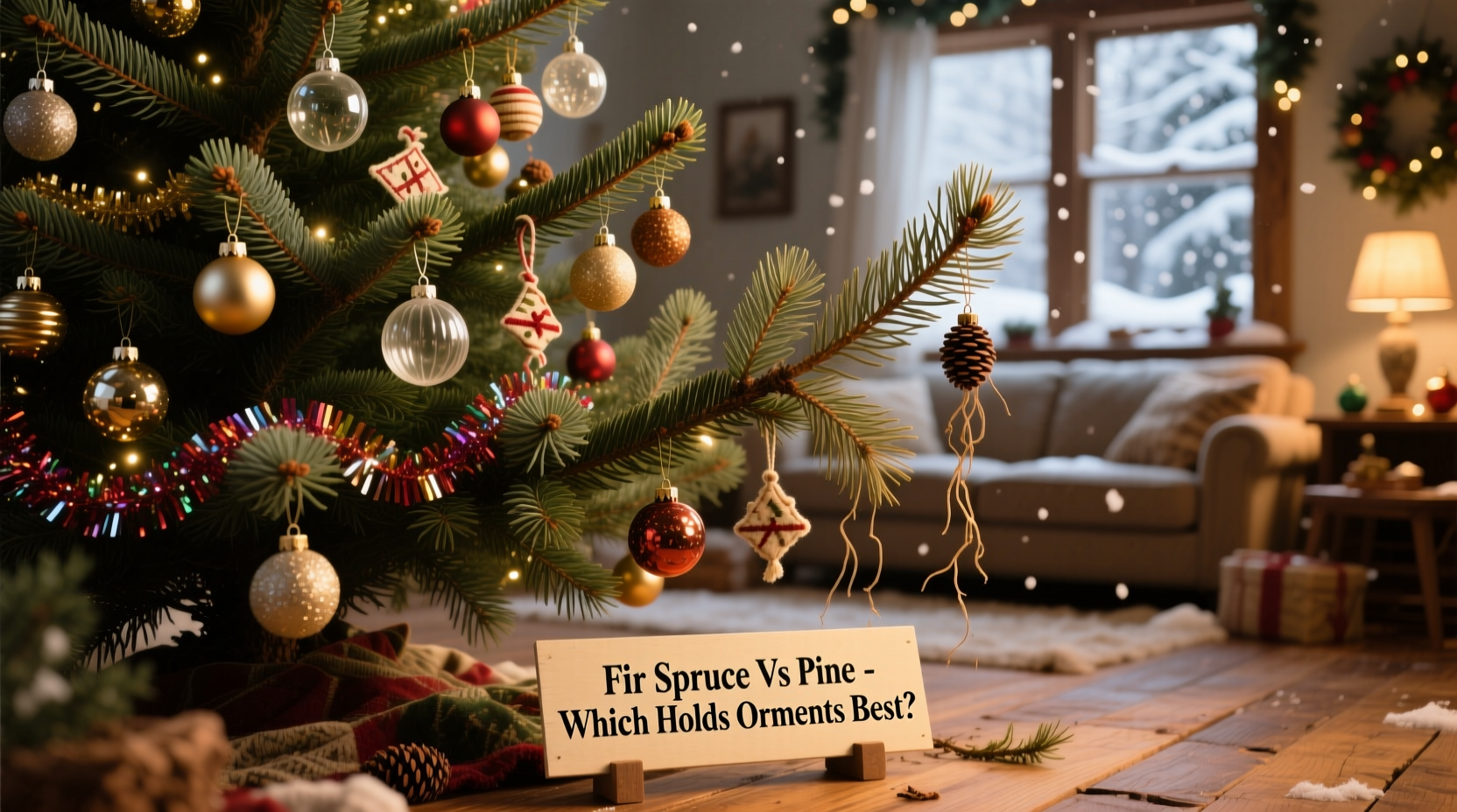 what type of christmas tree holds ornaments best fir spruce or pine explained